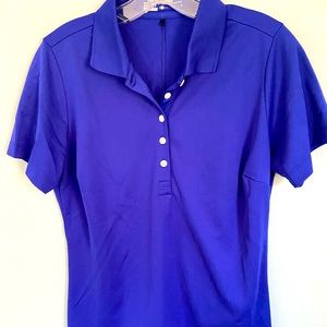Nike women’s blue golf shirt size L
